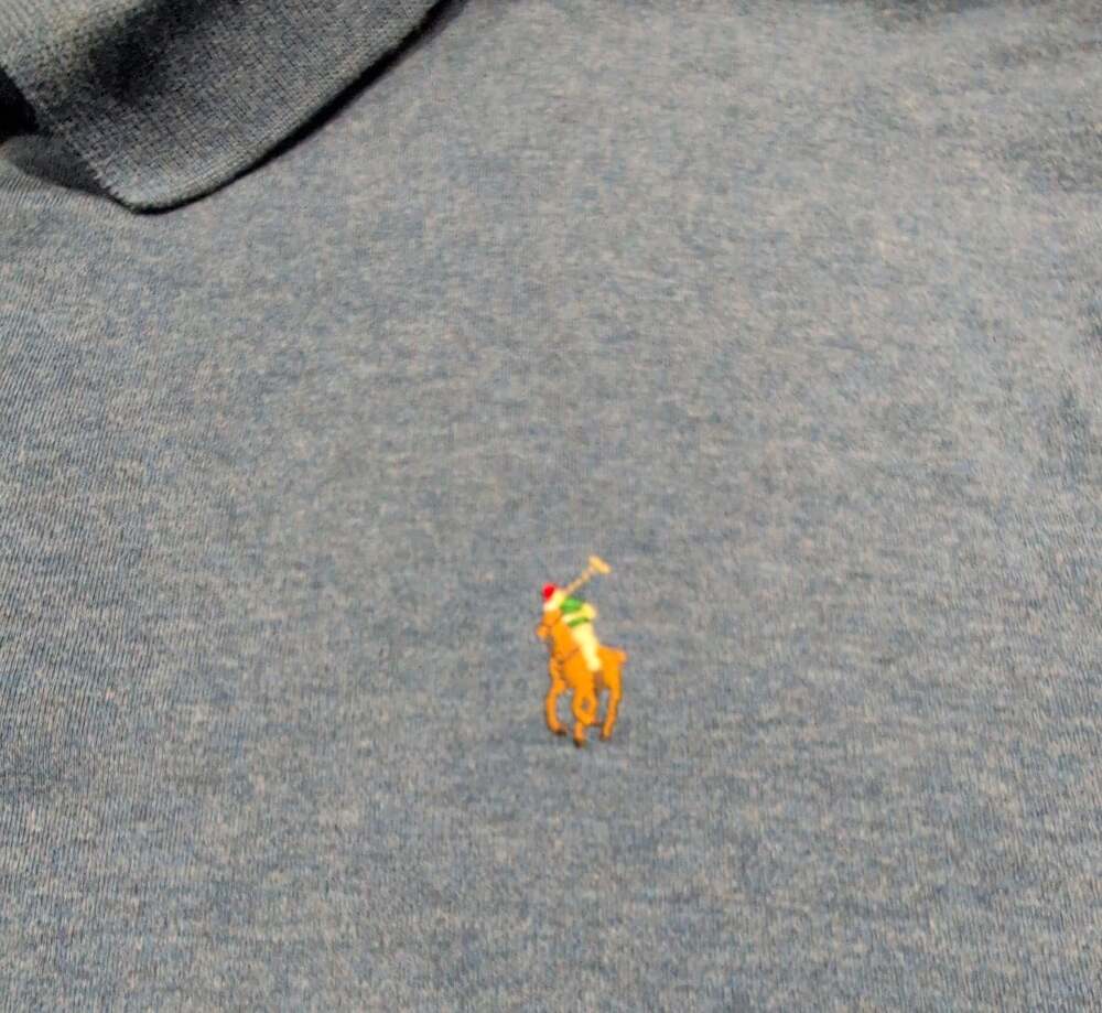 Polo Ralph Lauren Classic Fit Polo Size XL Blue Heather Cotton Multi Color Pony